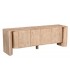 Mueble TV de madera de mango natural cuatro puertas estilo boho 1