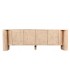 Mueble TV de madera de mango natural cuatro puertas estilo boho 2