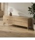 Mueble de TV de madera natural con cuatro cajones estilo boho mdmhogar