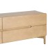Mueble de TV de madera natural con cuatro cajones estilo boho 2