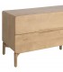 Mueble de TV de madera natural con cuatro cajones estilo boho 3