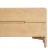 Mueble de TV de madera natural con cuatro cajones estilo boho 6