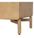 Mueble de TV de madera natural con cuatro cajones estilo boho 8