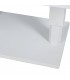 Mesa de centro exterior aluminio imitación madera rectangular 3