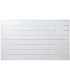 Mesa de centro exterior aluminio imitación madera rectangular 7
