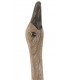 Figura decorativa ave madera reciclada blanca estilo boho 2