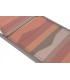 Tumbona exterior acero topo con textil multicolor reclinable 6