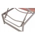 Tumbona exterior acero topo con textil multicolor reclinable 7