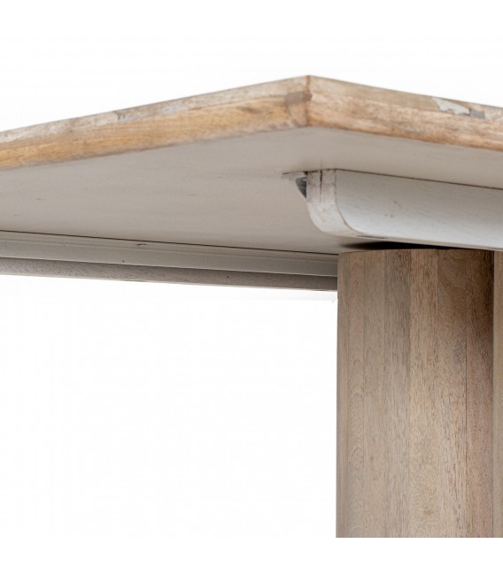 Mesa de centro madera de mango natural rectangular estilo boho 2