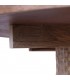 Mesa de comedor con forma ovalada de madera maciza estilo boho 4