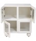 Taquillón blanco de 4 puertas con cristal estilo contemporáneo 2