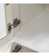 Taquillón blanco de 4 puertas con cristal estilo contemporáneo 4