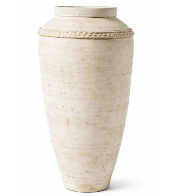 JARRÓN 55 Ø X 120 KEOLAN TERRACOTA EN COLOR CREMA