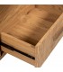 Mueble de TV de madera de roble y mármol estilo boho dos puertas 2