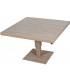 Mesa de centro exterior aluminio imitación madera estilo boho