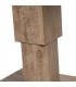 Mesa de centro exterior aluminio imitación madera estilo boho 4