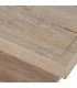 Mesa de centro exterior aluminio imitación madera estilo boho 5