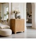 Taquillon madera acacia 2 puertas estilo boho natural artesanal mdmhogar