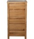 Sinfonier madera maciza pino cinco cajones estilo boho natural 1