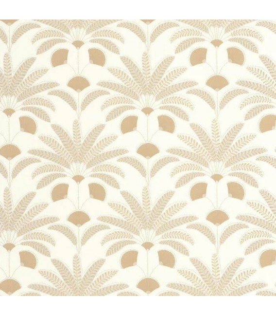 Papel pintado vinilico marron estilo art deco decorativo 1