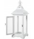 Set 2 faroles madera y metal blanco estilo ibicenco decorativo 1