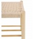 Banco pie cama madera fresno natural cuerda trenzada estilo boho 3
