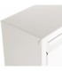 Zapatero metal blanco estrecho 3 puertas estilo moderno compacto 3