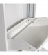 Zapatero metal blanco estrecho 3 puertas estilo moderno compacto 4