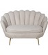 SOFA PEQUEÑO 129 X 87 X 76 SULIAN TEXTIL BEIGE METAL DORADO