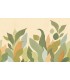 Mural papel XL pintado floral moderno beige verde multicolor