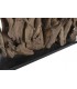 Lámpara de sobremesa madera de teca boho pantalla crema natural 4