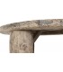 Mesa de centro teca maciza redonda grande estilo boho rústica 3