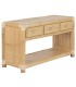 Consola bambú y ratán de tres cajones estilo oriental natural mdmhogar