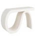 Consola ibicenca blanca de madera DM diseño orgánico moderno 1