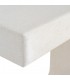 Consola ibicenca en blanco con diseño curvo madera DM elegante 2