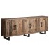 Aparador estilo boho madera mango seis puertas almacenaje grande