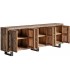Aparador estilo boho madera mango seis puertas almacenaje grande 1