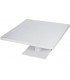Mesa centro exterior aluminio blanco estilo ibicenco cuadrada 1