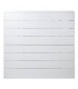 Mesa centro exterior aluminio blanco estilo ibicenco cuadrada 6