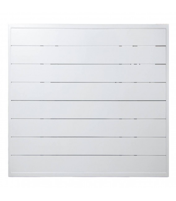 Mesa centro exterior aluminio blanco estilo ibicenco cuadrada 6