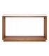 Consola entrada madera mango nogal blanca estilo boho elegante 1