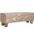 Mueble de TV madera acacia natural blanco boho chic artesanal