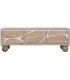 Mueble de TV madera acacia natural blanco boho chic artesanal 1