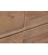 Cómoda madera reciclada nogal seis cajones estilo boho natural 6