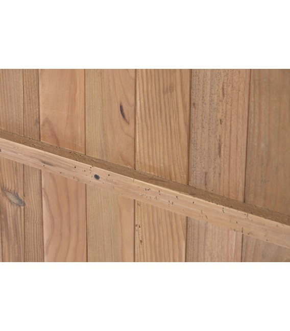Cómoda madera reciclada nogal seis cajones estilo boho natural 7