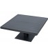 Mesa centro exterior aluminio negro cuadrada estilo industrial 1