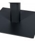 Mesa centro exterior aluminio negro cuadrada estilo industrial 3
