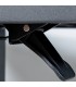 Mesa centro exterior aluminio negro cuadrada estilo industrial 5