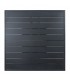 Mesa centro exterior aluminio negro cuadrada estilo industrial 7