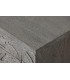 Mueble TV madera maciza gris étnico con seis puertas artesanal 4